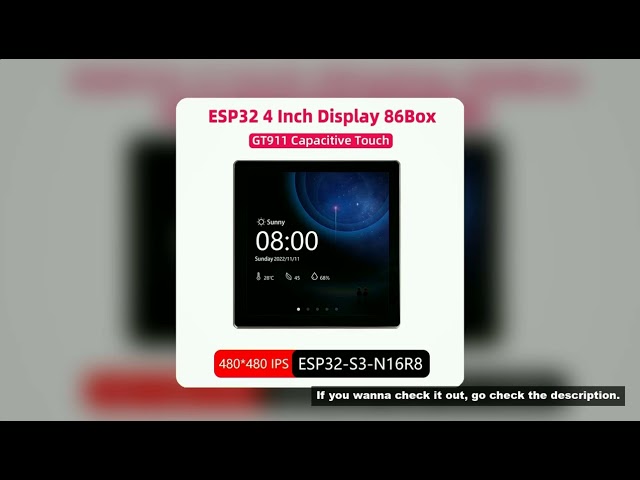 ESP32-S3 Development Board WiFi BT 4 Inch IPS Touch Screen for Arduino LVGL IOT ESP32 86 Box Central