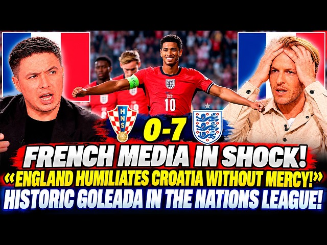 😱 FRENCH MEDIA IN SHOCK REACTS TO CROATIA 0-7 ENGLAND IN THE NATIONS LEAGUE!