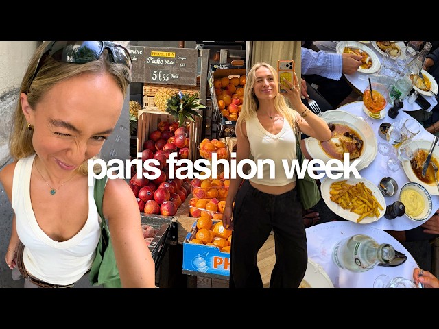 paris fashion week vlog | eating, shopping + overheating in FRANCE
