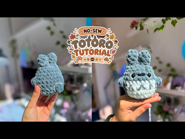 FREE Totoro Crochet Tutorial 🤎 Cute Amigurumi Plush Step by Step
