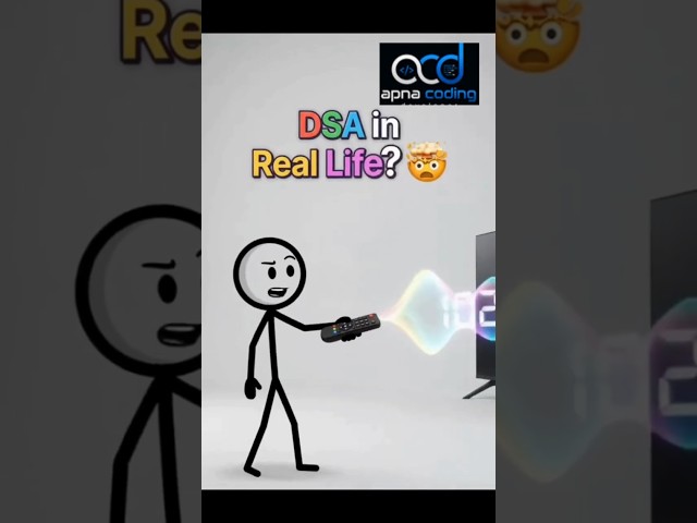 DSA in Real Life 😂💻 | Coding Meets Reality #dsa #coding #datastructures #shorts