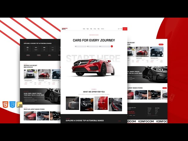 Unlock Your Coding Skills: Design a Car Rental Website from Scratch 🚀Step by Step Tutorial