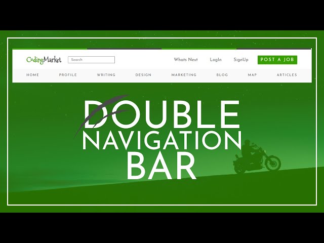 Simple Double Navigation Bar Using HTML and CSS - Navigation Bar - Multi NavBars