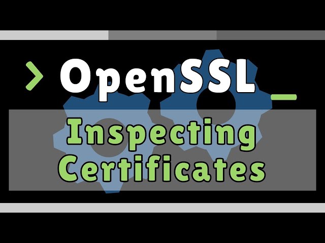 Looking inside an SSL Certificate with OpenSSL