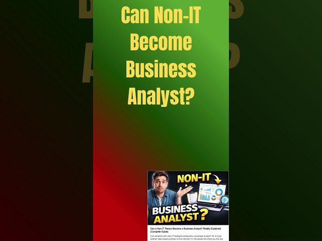 Can Non-IT Become Business Analyst? #education #businessanalyst #itcareers #job #careergrowth