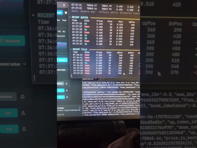 Polymarket Arbitrage Bot in Action 🤯 #Polymarket #CryptoTrading #AITrading