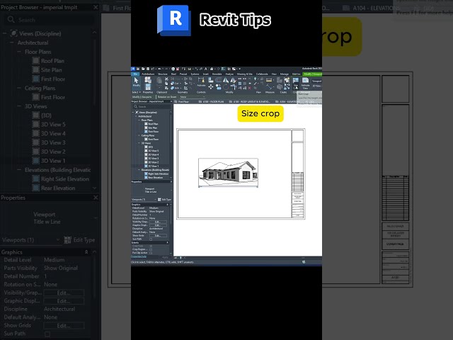 Resize 3D Views on Sheets in Revit