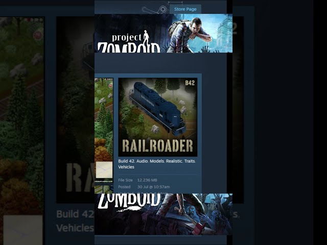 Project Zomboid has a WORKING TRAIN?! #ProjectZomboid #ProjectZomboidMods #Zomboid #Gaming #Shorts
