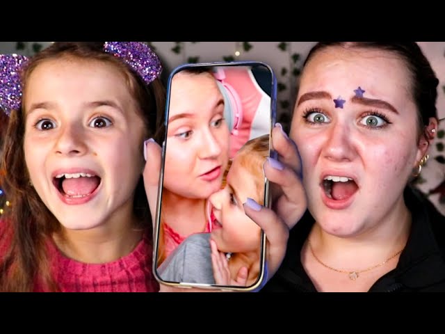 My SISTER And I REACT To Our YOUNGER Selves...