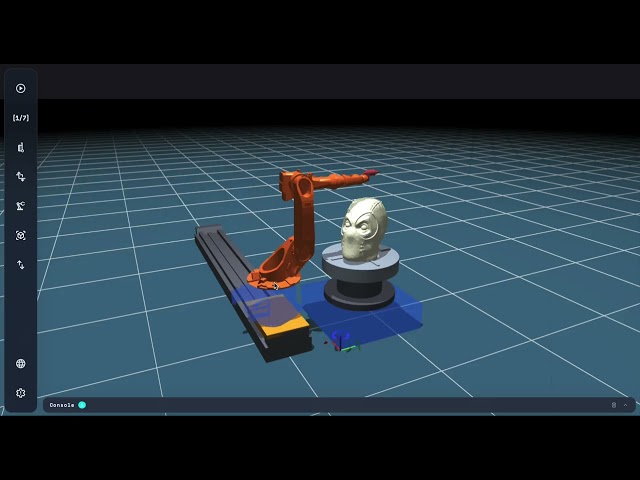 Sculpting 3D Robotics/CAM with BabaCAD Robotics Web free simulator