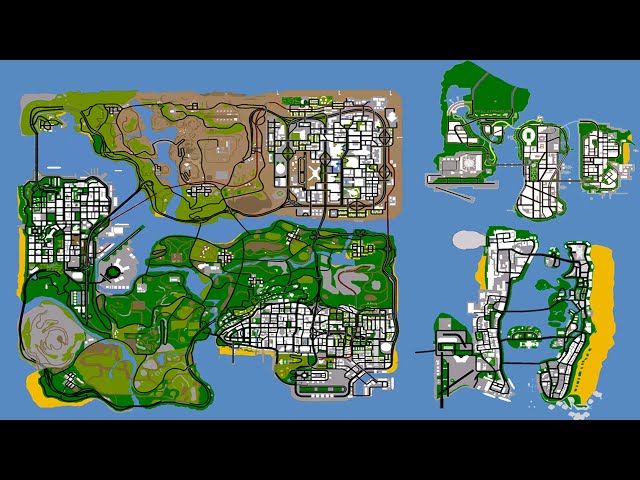 Grand Theft Auto: United States of America! - LIBERTY CITY, VICE CITY & SAN ANDREAS IN ONE GAME!