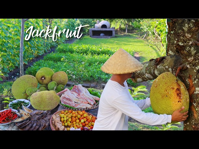 Outdoor Cooking on a Windy Farm Afternoon | Jackfruit Recipes