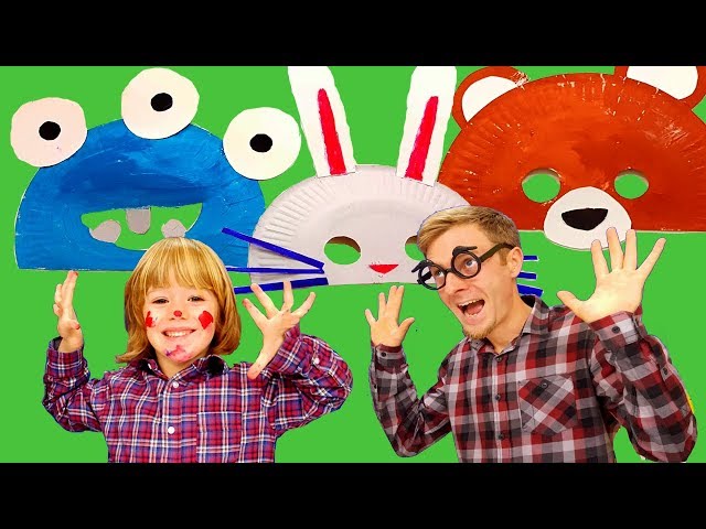 How to draw Bunny and Bear and Alien Mask with Gertit (Diy with Paper)