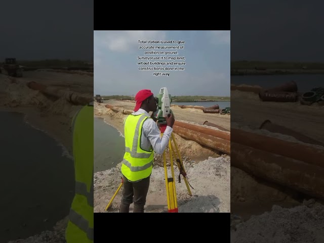 Total station is used to give accurate measurement #pov #povs #fyp