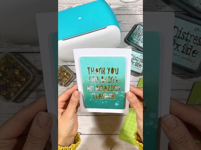 Teacher Thank you Card Idea with Cricut Joy