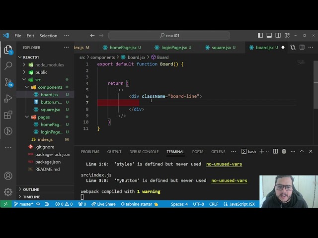 Como criar o "Jogo da velha" utilizando React? #ReactAula07