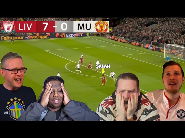 United Fans LOSE IT Watching Liverpool 7 - 0 Manchester United! 