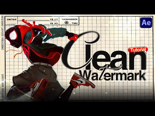Clean Watermark Tutorial | After Effects | Dark AE | #tutorial #aftereffects