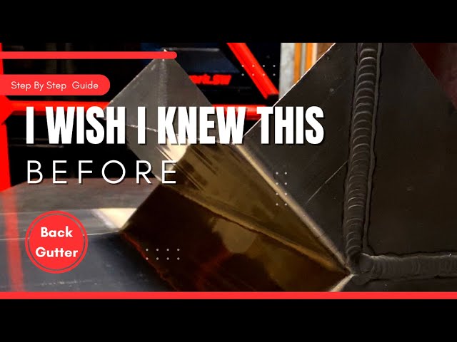 How to make a chimney lead  back gutter on a bench
