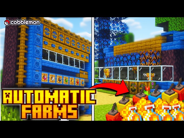 How to Build 3 Automatic Farms in Cobblemon (Apricorn, Honey & Honeycomb)
