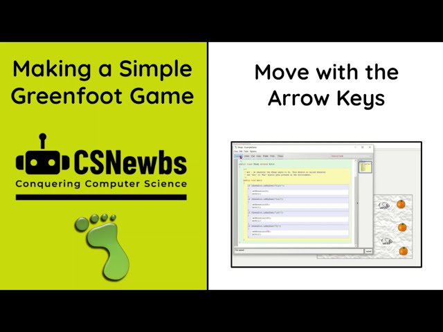 Greenfoot Guide 2 - Move with Arrow Keys
