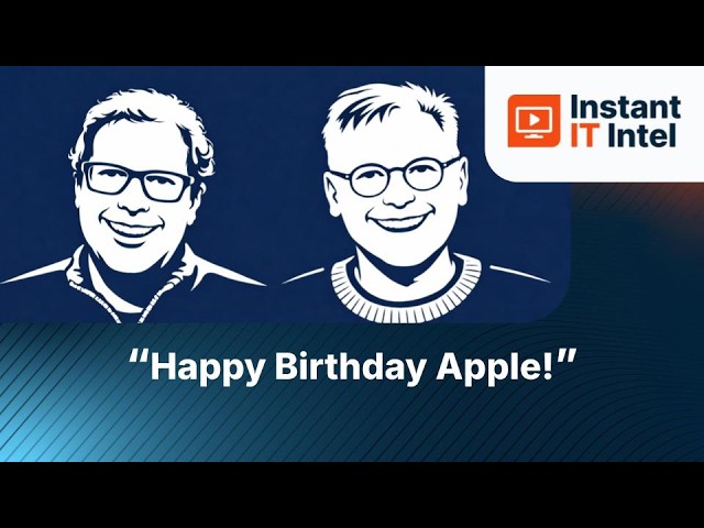 Happy Birthday Apple, Open AI Support