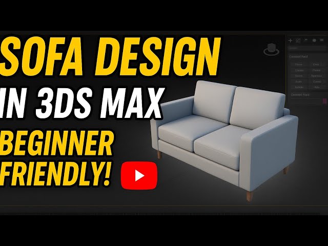 3ds Max Tutorial: Basic Sofa Modeling Using ChamferBox | Beginner Furniture Modeling