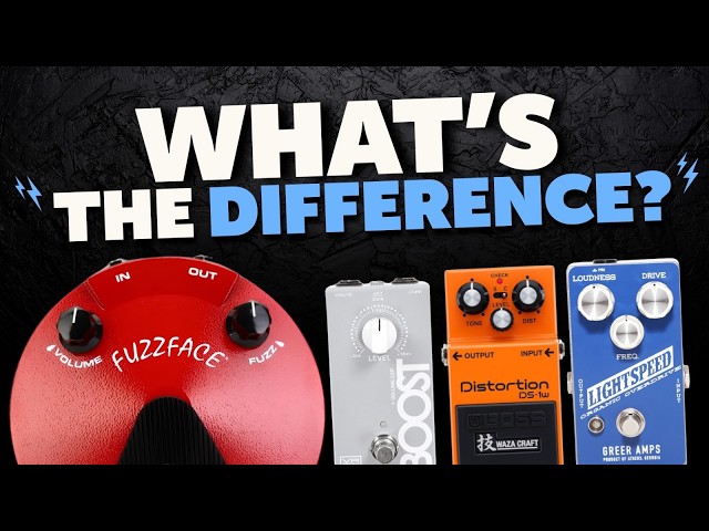 The Difference Between Overdrive, Distortion, Fuzz, & Boost