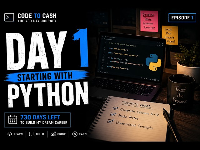 Code to Cash #1 | Starting with Python