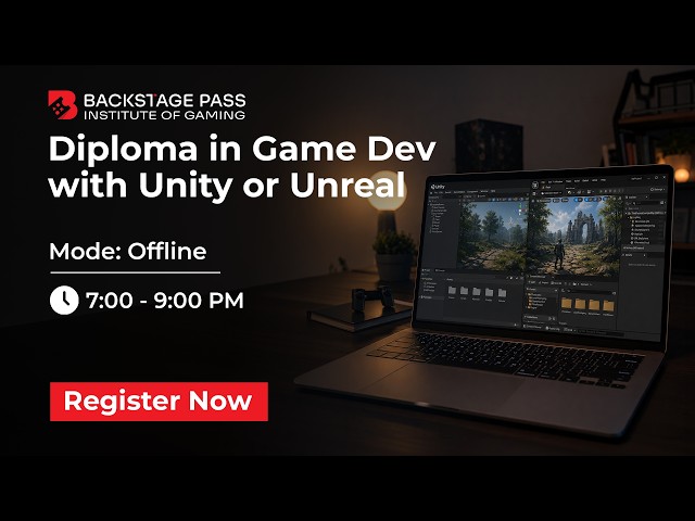 Turn Your Passion into Games | Evening Diploma Course in Unity & Unreal Engine