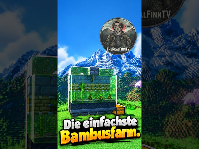 Easy Minecraft Bamboo Farm Tutorial