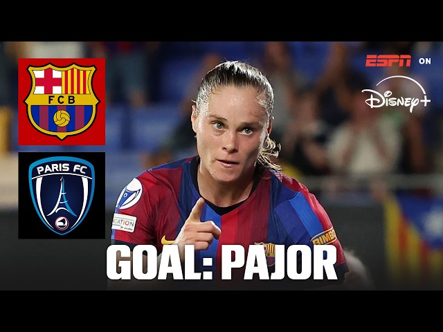GOAL! 3-1: Ewa Pajor increases Barcelona's lead vs. Paris FC | UEFA Women’s Champions League