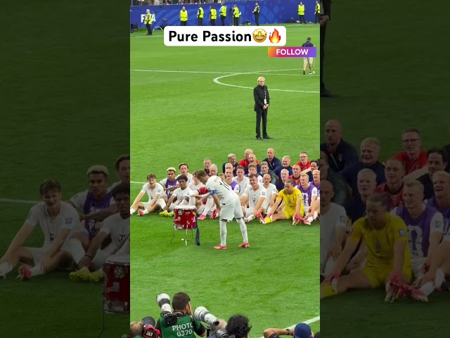 🔥🤩M.Ødegaard led Norway squad & fans in the Viking Row🇳🇴
