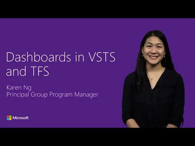 Dashboards in Visual Studio Team Services