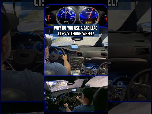 Am I tripping, or the Cadillac wheel fits well the in the Volvo interior?