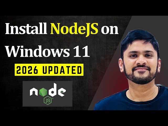 How to Install NodeJS with npm on Windows 11 | Updated 2026 | Amit Thinks