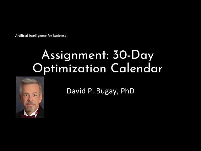 Assignment - 30 Day Content Calendar