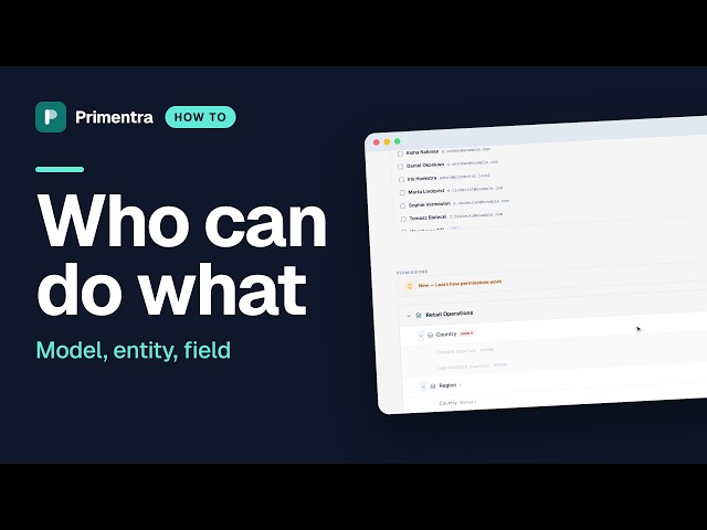Roles and permissions in Primentra — the complete introduction