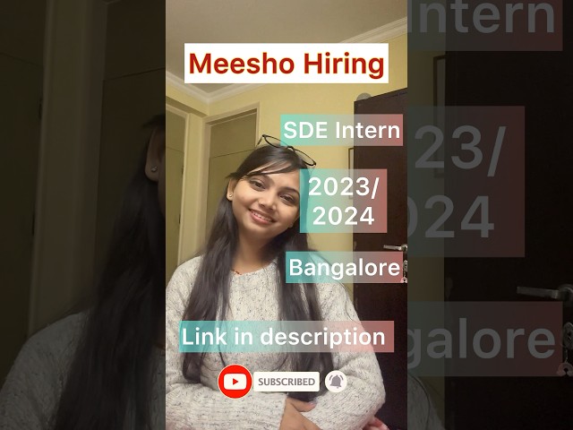 #meesho #hiring #sde apply asap‼️#shorts #youtubeshorts
