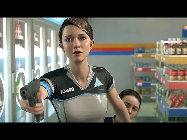 Kara Robs the Store - Detroit Become Human (2018) Game Clip HD