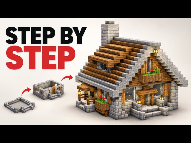 Minecraft Cottage House Tutorial | Step by Step Easy Tutorial