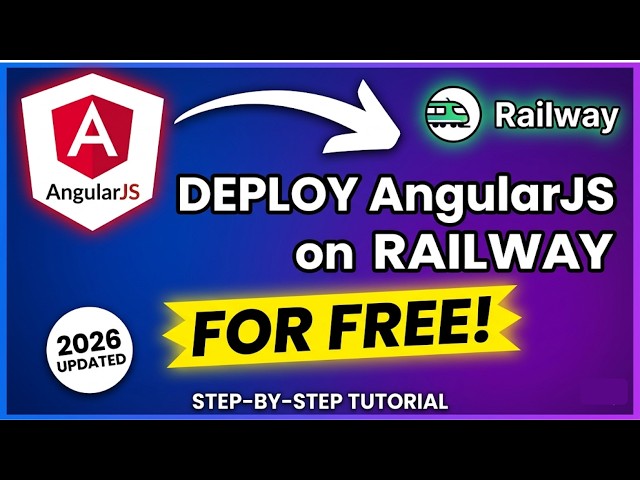 How to Deploy Angular.js on Railway for FREE in 2026 | Step-by-Step Tutorial