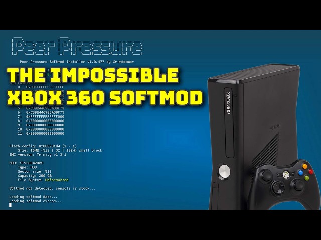 First full softmod for the Xbox360 - no USB - use any hard drive