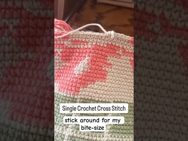 Learn the Single Crochet Cross Stitch 🧶 | Quick Crochet Tutorial #crochet  #crochettutorial