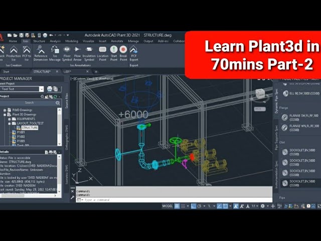 Full Plant 3d Tutorial For Tool Test Interview Part 2 of 2 |Pipe Routing|Isometrics|Piping Layout|