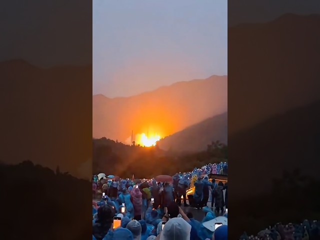 WOW! Rocket Struck By Lightning