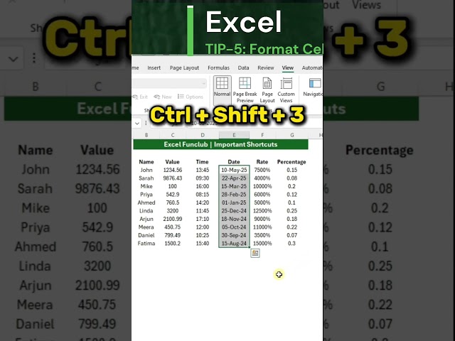 Excel Tips and Tricks 5: Format Cells #excel #exceltips #tipsandtricks