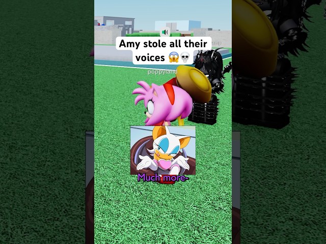 AMY STOLE EVERYONE’S VOICES 😱💀 #roblox #micup #sonic