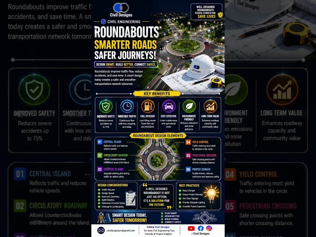 Roundabouts Explained | Smarter Roads & Safer Journeys 🚦 #shorts