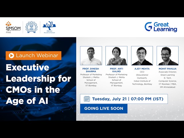 Launch Webinar: Executive Leadership for CMOs in the Age of AI Programme